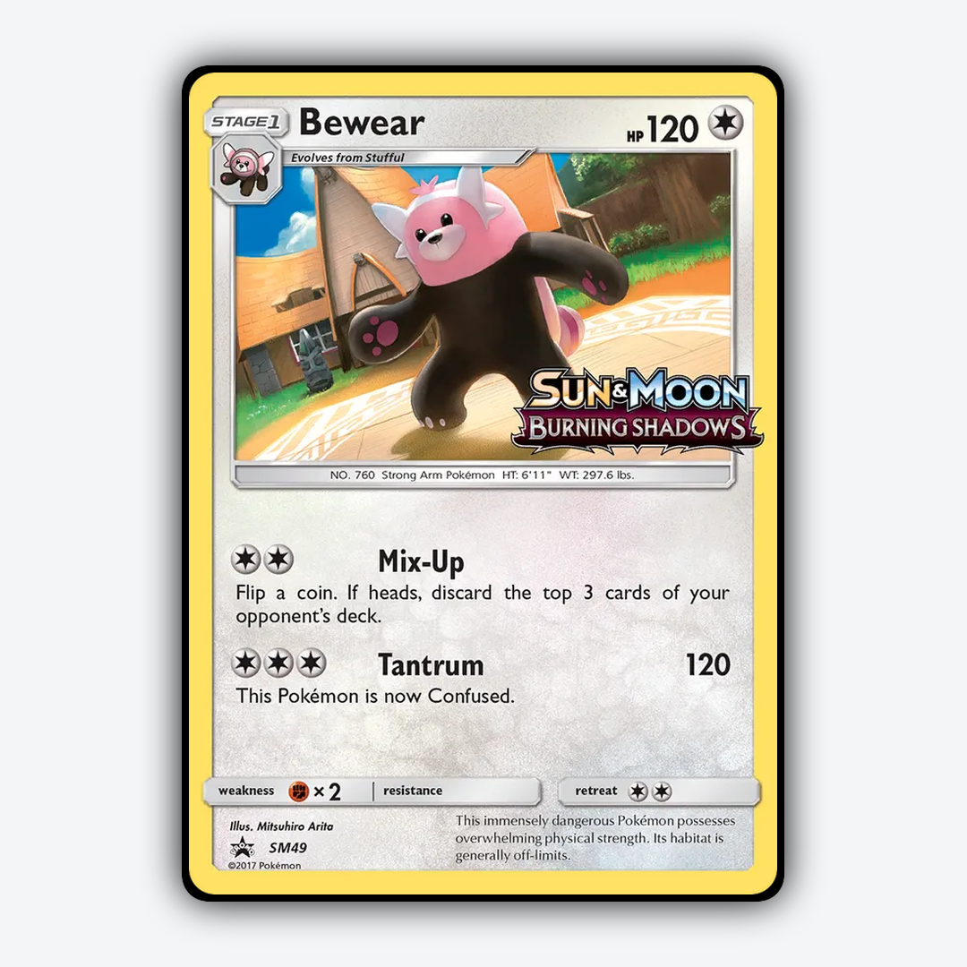 Bewear #49 - SM Black Star Promos Set - Card Rug
