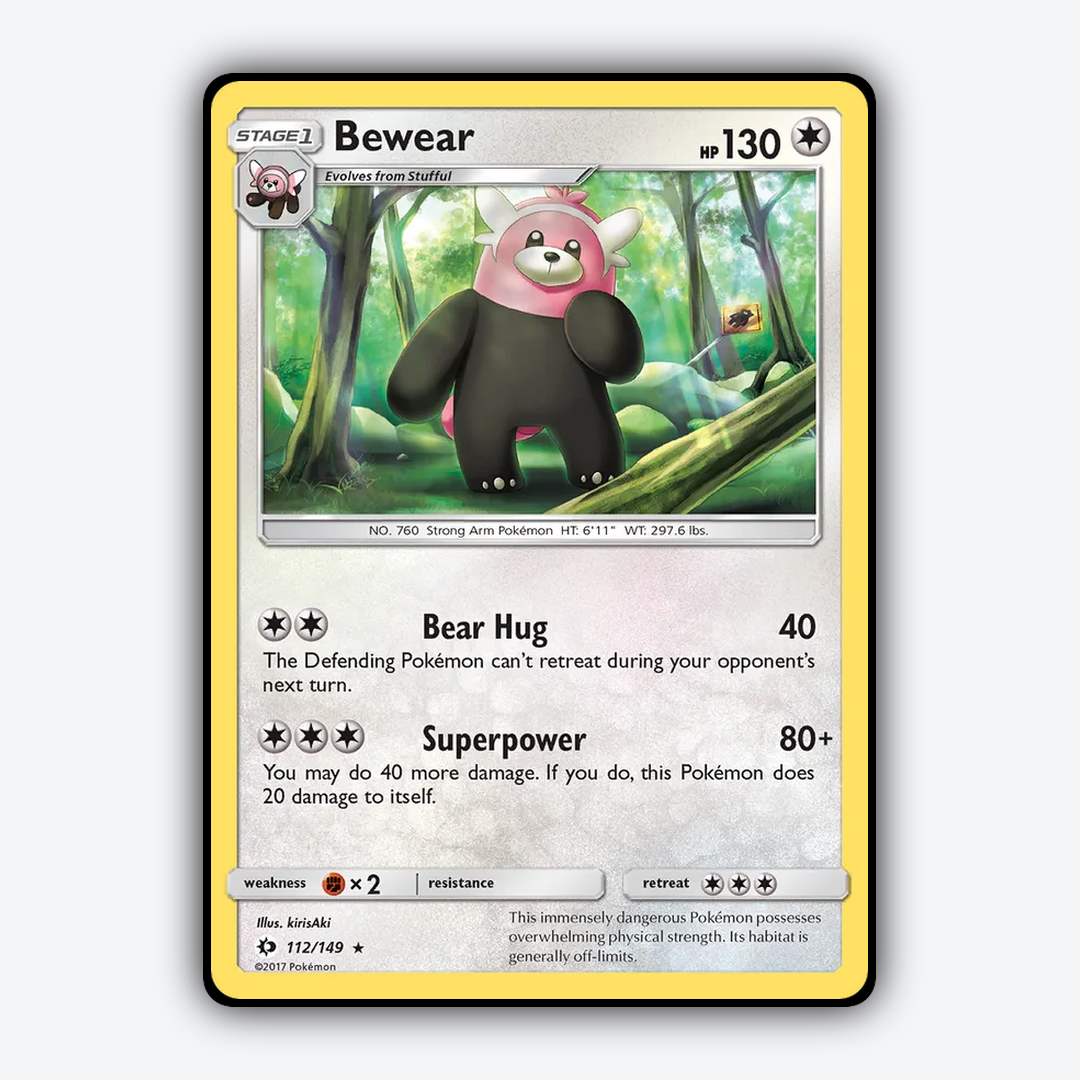 Bewear 112/149 - Sun & Moon Set - Card Rug