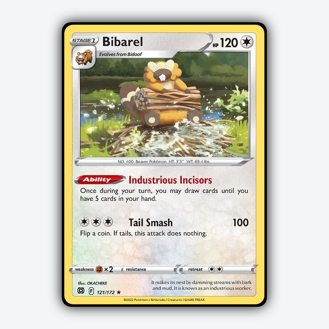 Bibarel 121/172 - Brilliant Stars Set - Card Rug