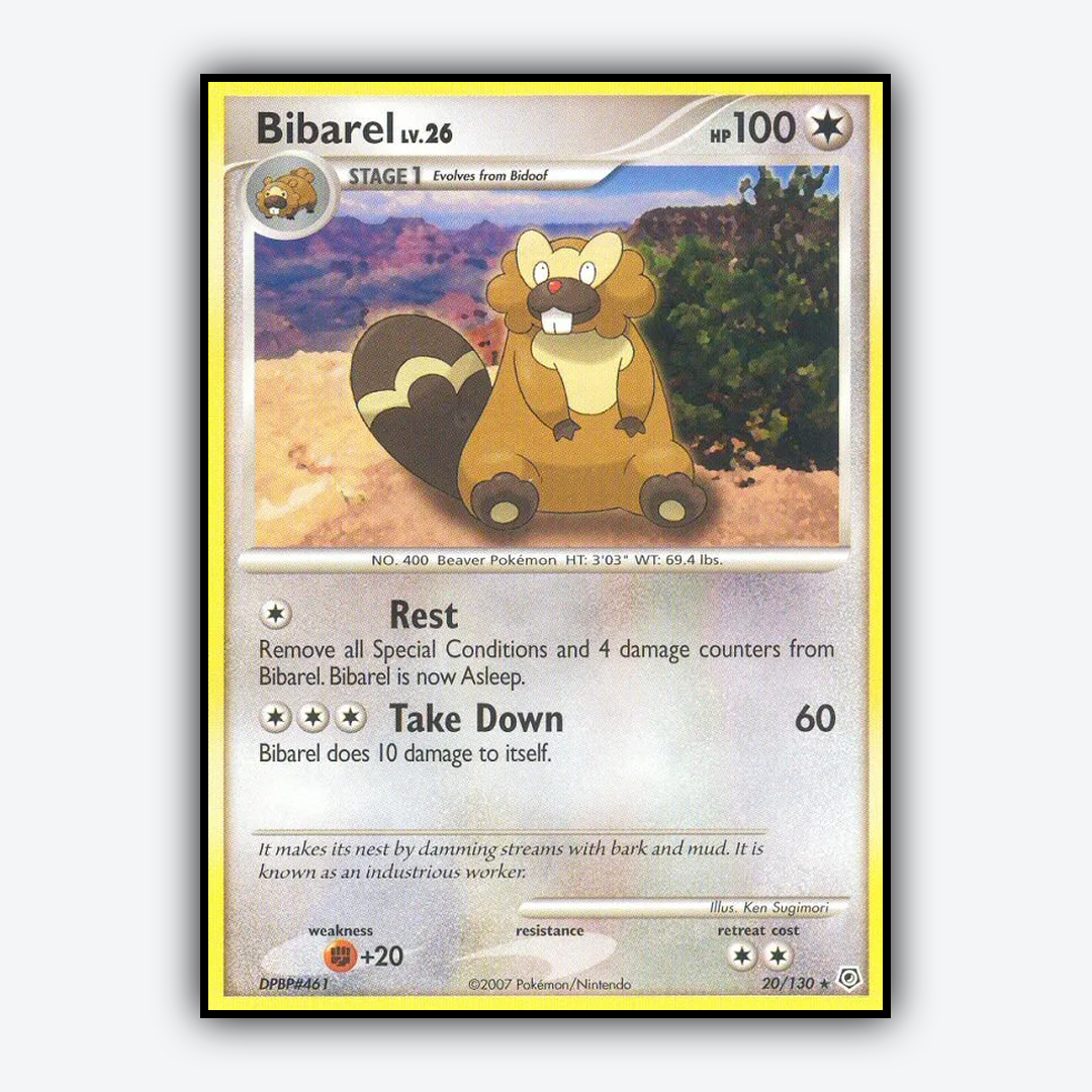 Bibarel 020/130 - Diamond & Pearl Set - Card Rug