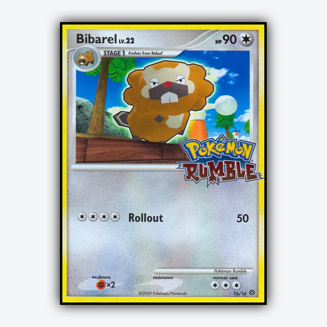 Bibarel 016/16 - Pokémon Rumble Set - Card Rug