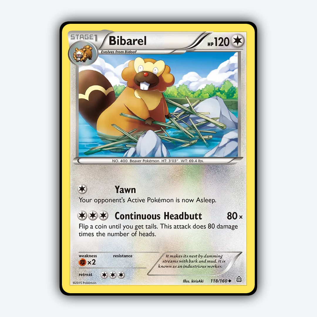 Bibarel 118/160 - Primal Clash Set - Card Rug