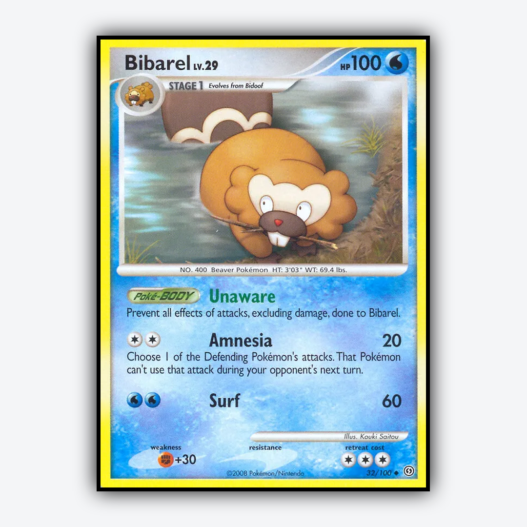 Bibarel 032/100 - Stormfront Set - Card Rug