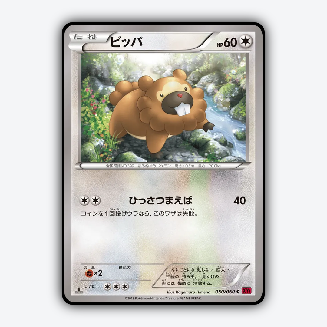 Bidoof 050/060 - Collection Y Set - Card Rug (JP)