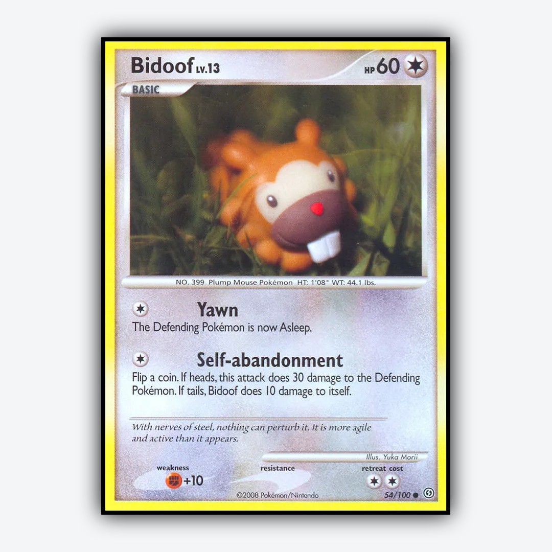 Bidoof 054/100 - Stormfront Set - Card Rug