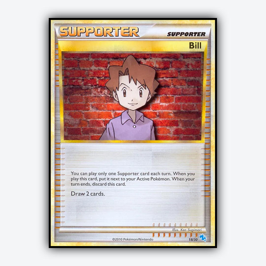 Bill 018/30 - HGSS Trainer Kit Gyarados Set - Card Rug
