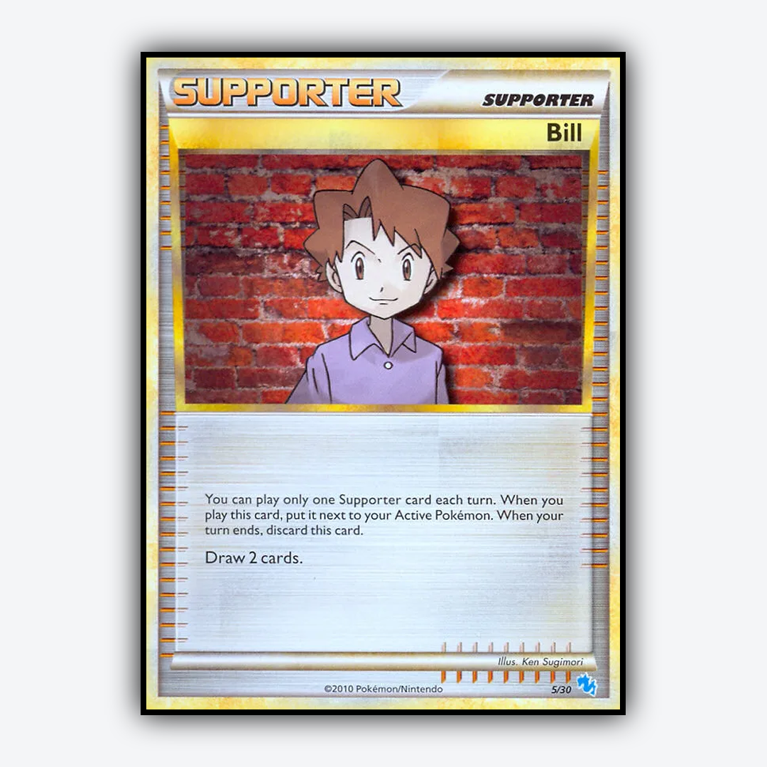 Bill 005/30 - HGSS Trainer Kit Gyarados Set - Card Rug