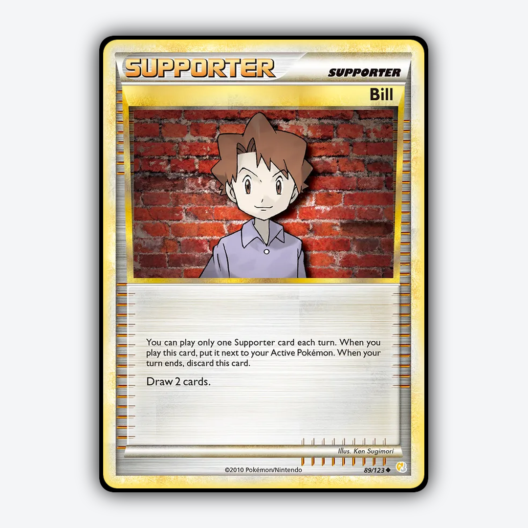Bill 089/123 - HeartGold & SoulSilver Set - Card Rug