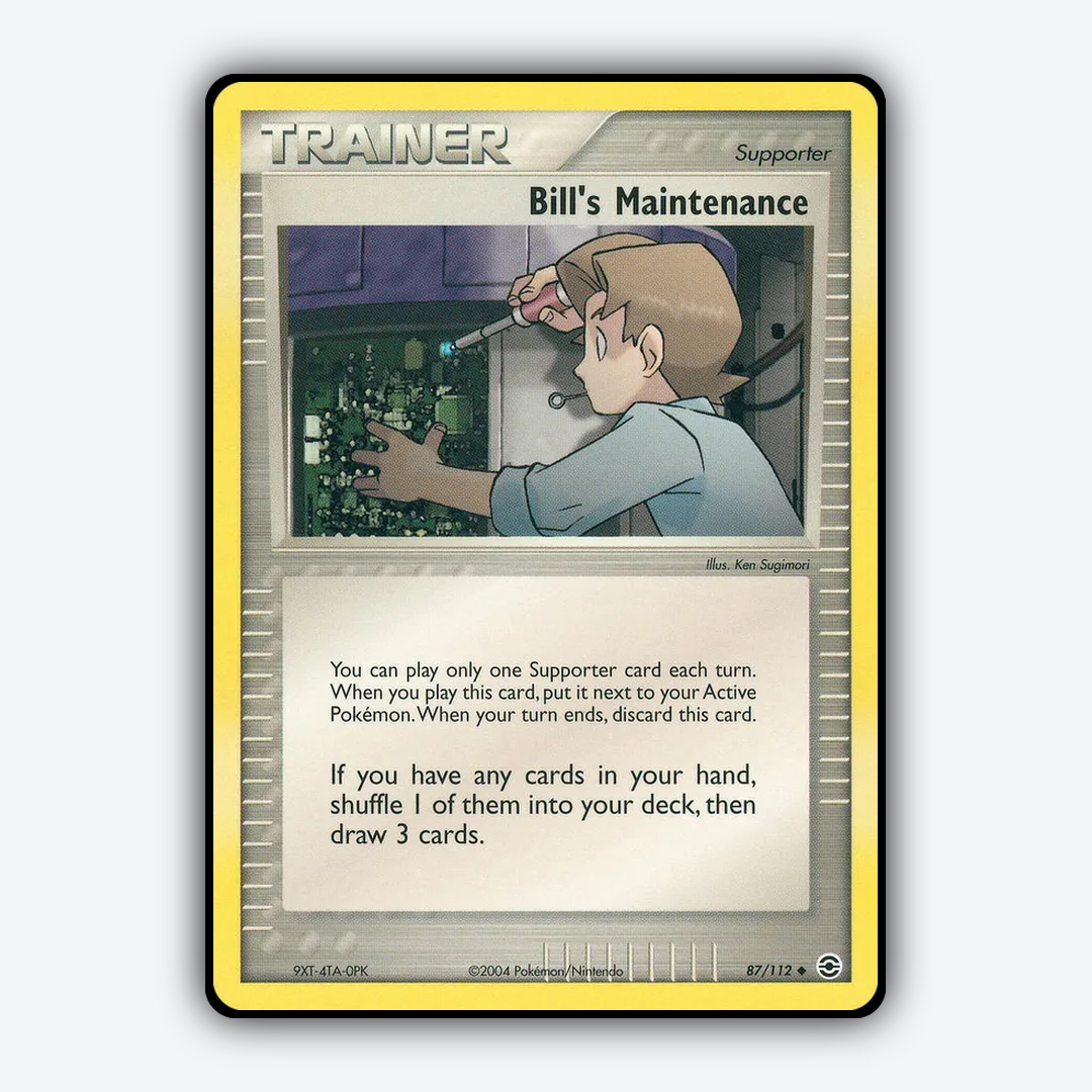 Bill's Maintenance 087/112 - FireRed & LeafGreen Set - Card Rug