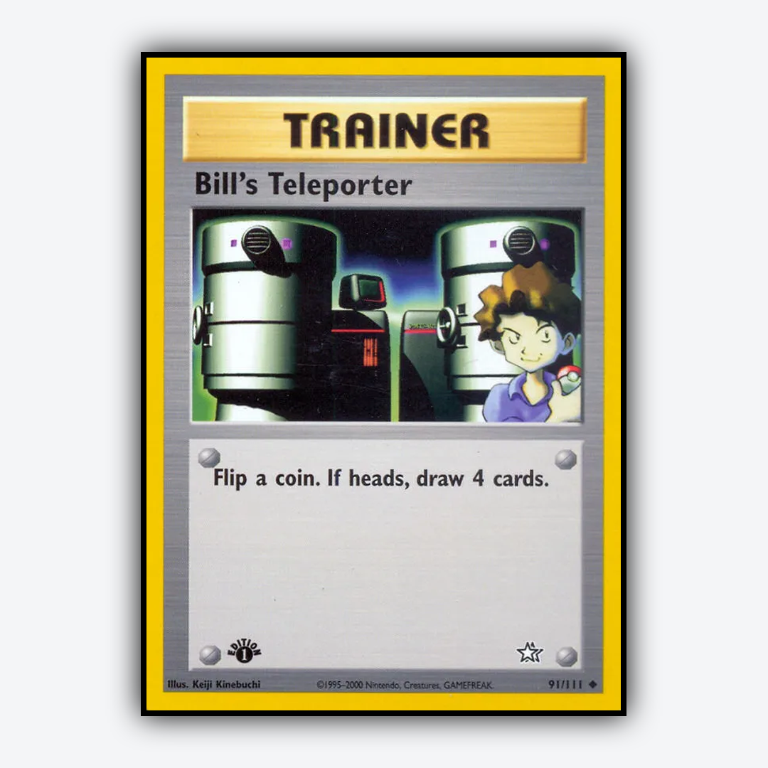 Bill's Teleporter 091/111 - Neo Genesis Set - Card Rug
