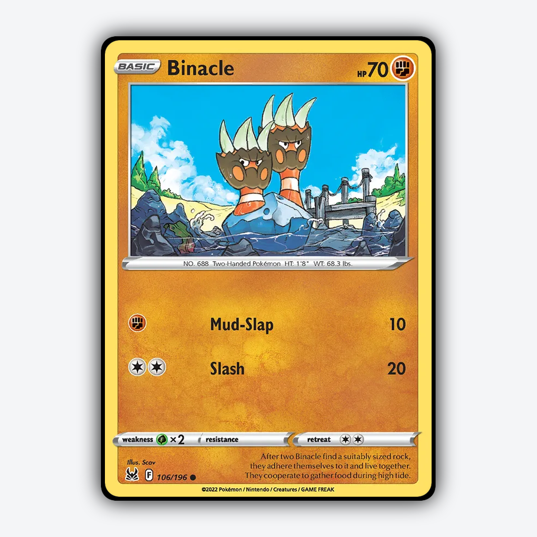 Binacle 106/196 - Lost Origin Set - Card Rug