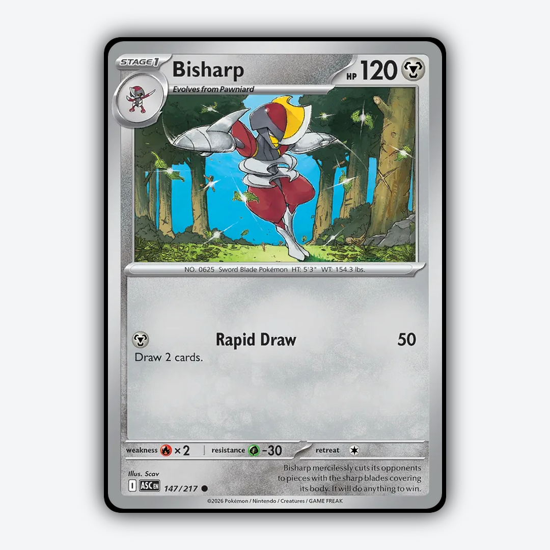 Bisharp 147/217 - Ascended Heroes Set - Card Rug