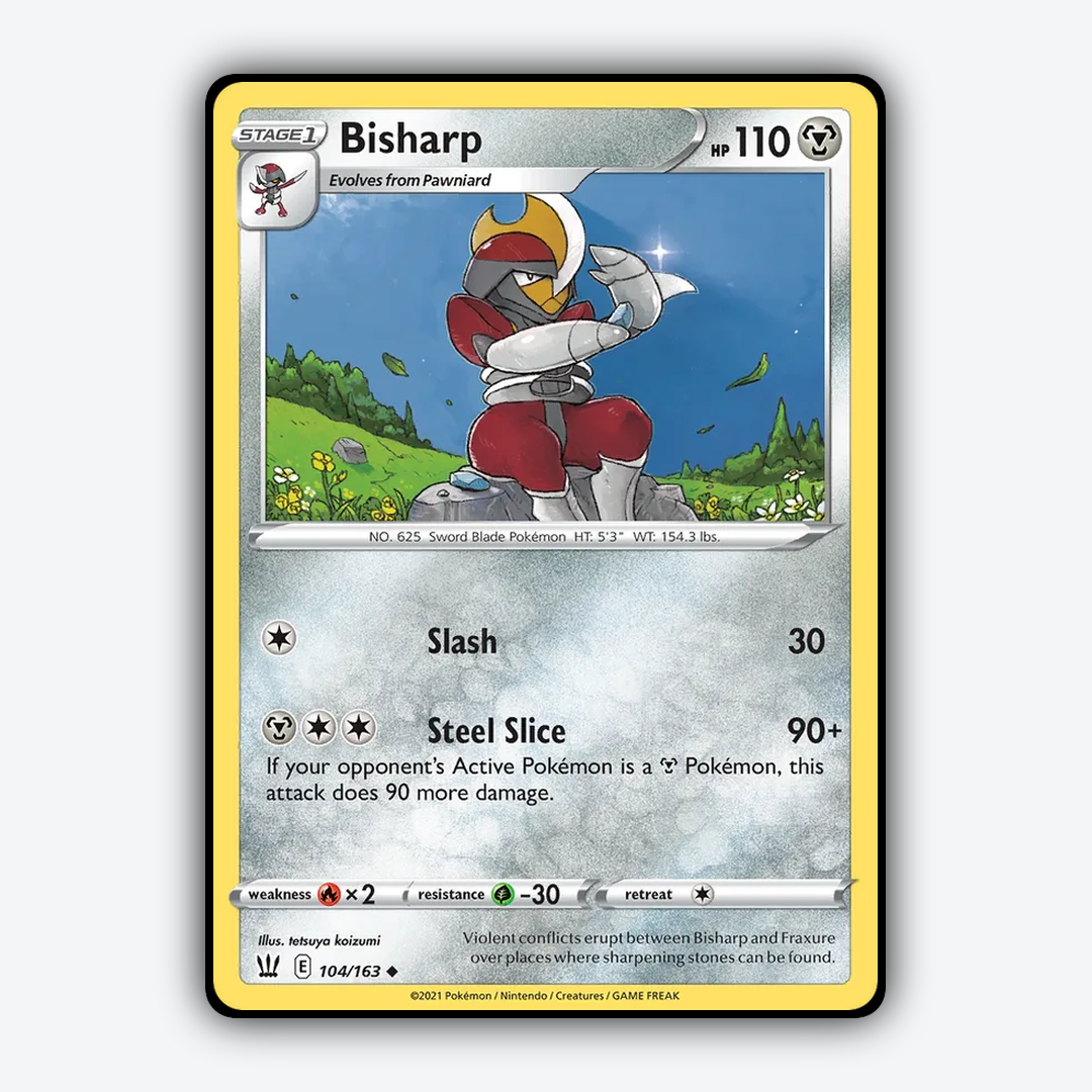 Bisharp 104/163 - Battle Styles Set - Card Rug