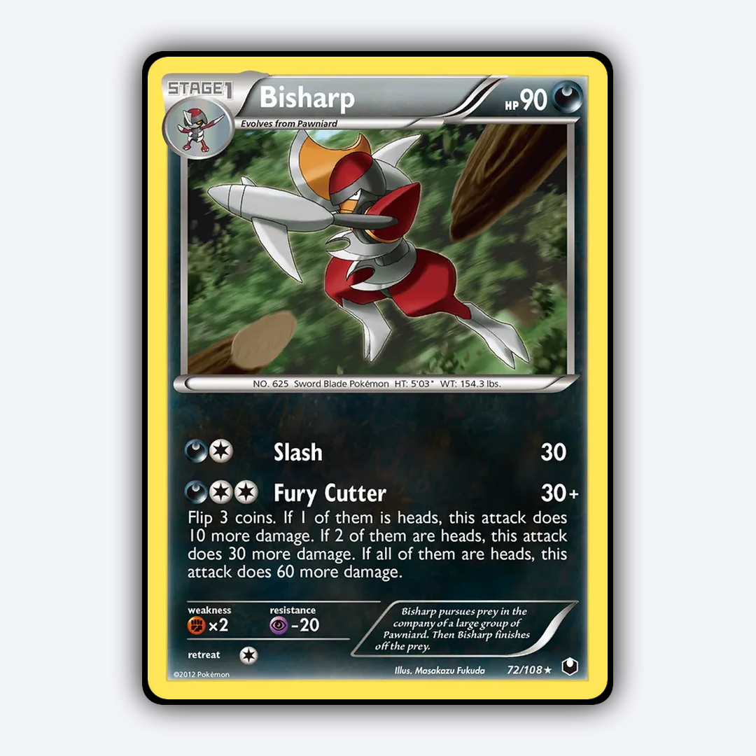 Bisharp 072/108 - Dark Explorers Set - Card Rug