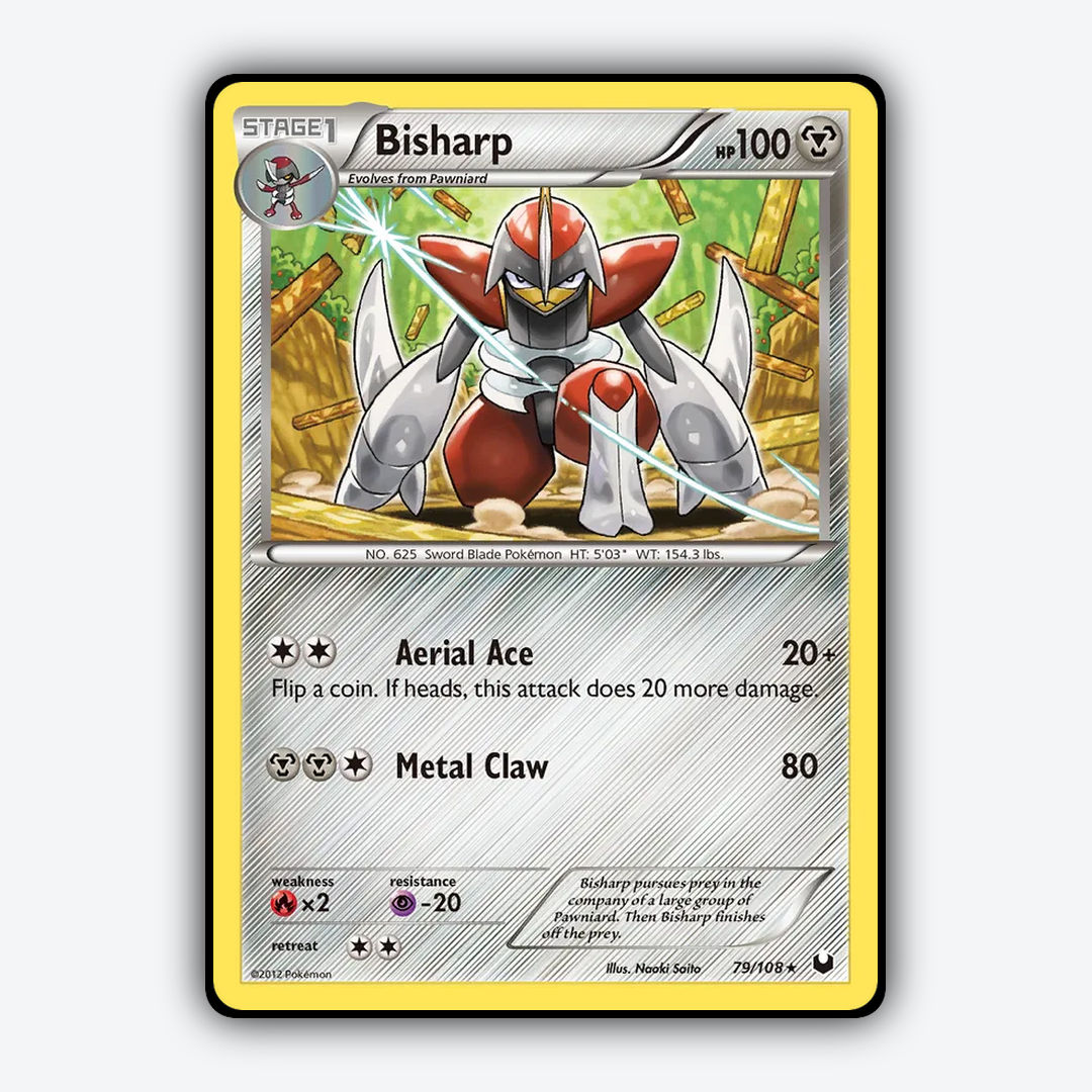Bisharp 079/108 - Dark Explorers Set - Card Rug