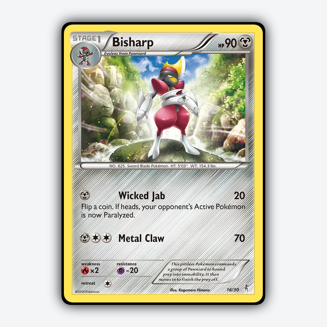 Bisharp 016/30 - XY Trainer Kit Bisharp Set - Card Rug