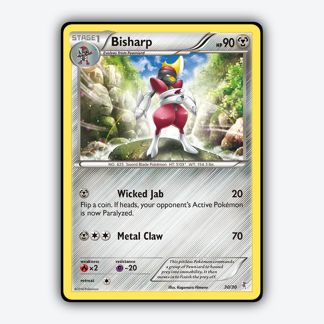 Bisharp 030/30 - XY Trainer Kit Bisharp Set - Card Rug