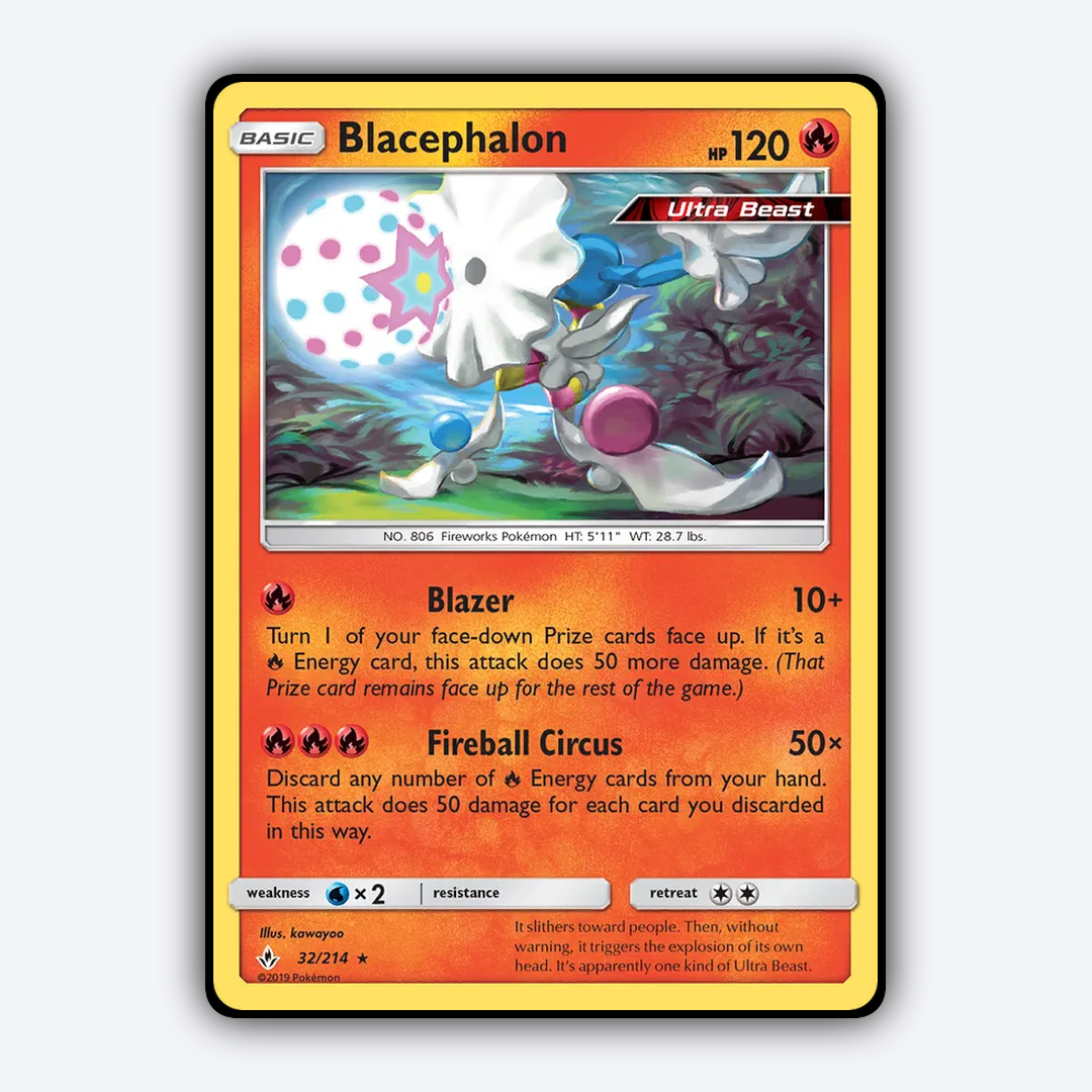 Blacephalon 032/214 - Unbroken Bonds Set - Card Rug