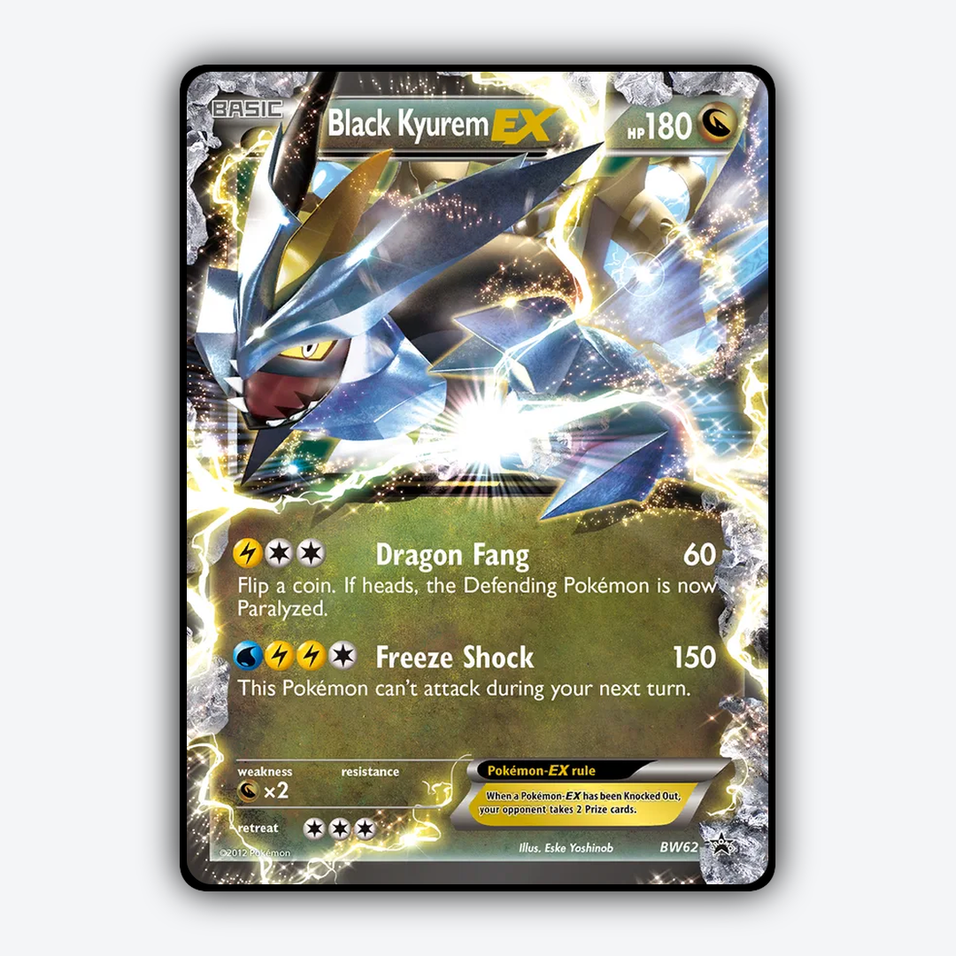 Black Kyurem-EX #62 - BW Black Star Promos Set - Card Rug