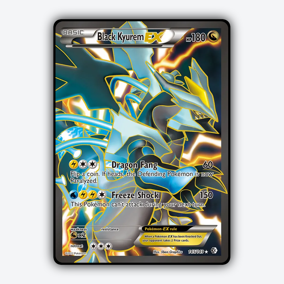 Black Kyurem-EX 145/149 - Boundaries Crossed Set - Card Rug