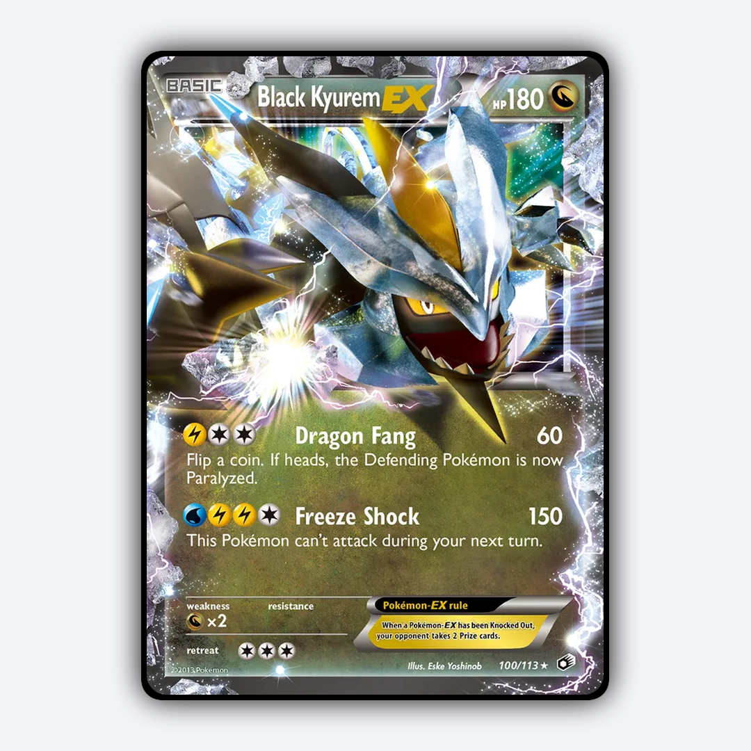 Black Kyurem-EX 100/113 - Legendary Treasures Set - Card Rug