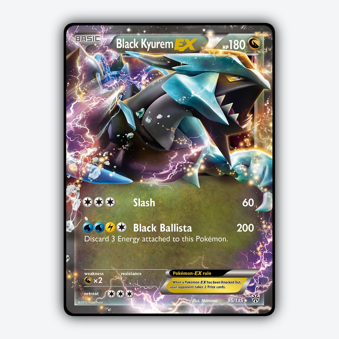 Black Kyurem-EX 095/135 - Plasma Storm Set - Card Rug