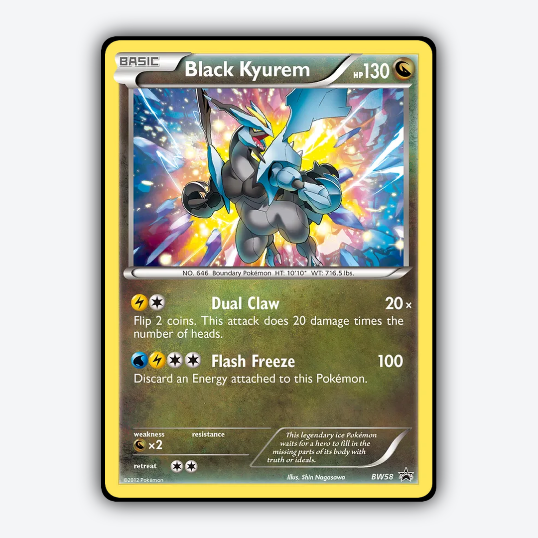Black Kyurem #58 - BW Black Star Promos Set - Card Rug