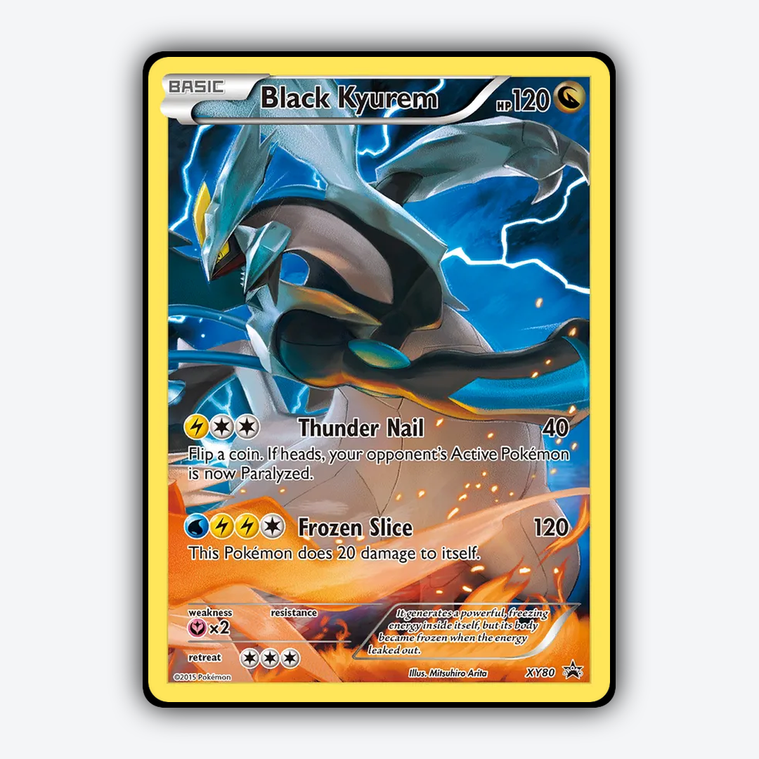 Black Kyurem #80 - XY Black Star Promos Set - Card Rug