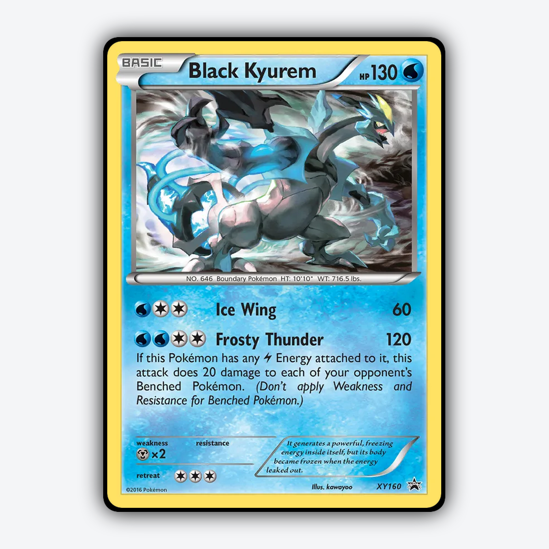 Black Kyurem #160 - XY Black Star Promos Set - Card Rug