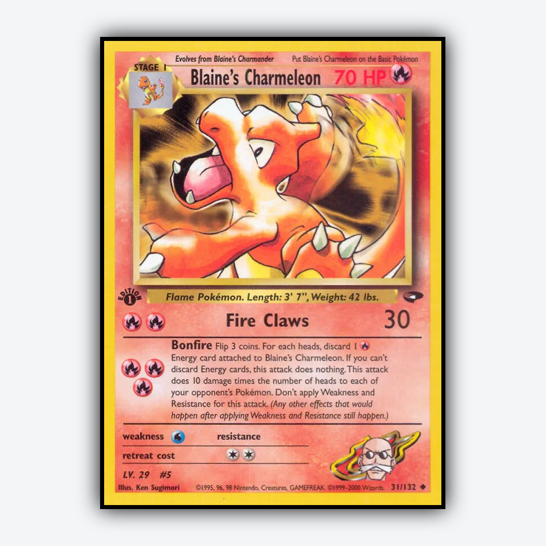 Blaine's Charmeleon 031/132 - Gym Challenge Set - Card Rug