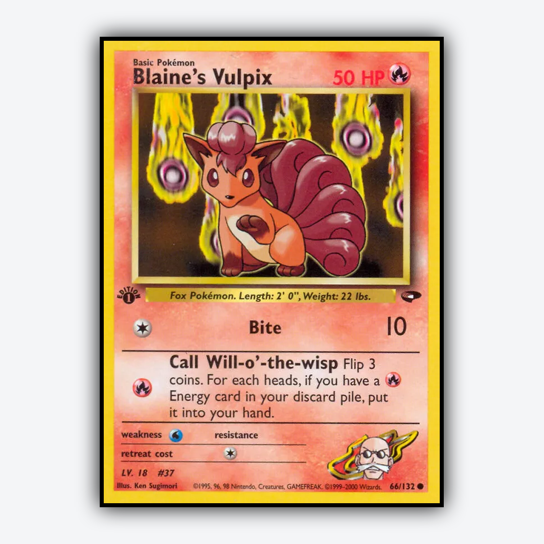 Blaine's Vulpix 066/132 - Gym Challenge Set - Card Rug