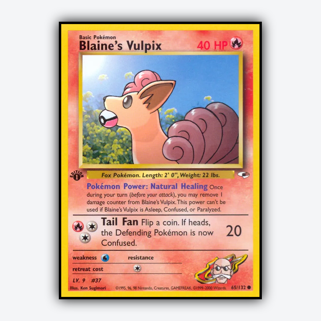 Blaine's Vulpix 065/132 - Gym Heroes Set - Card Rug