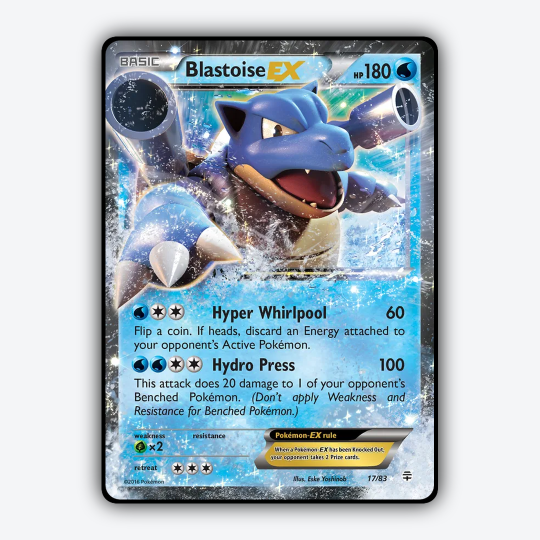 Blastoise-EX 017/83 - Generations Set - Card Rug