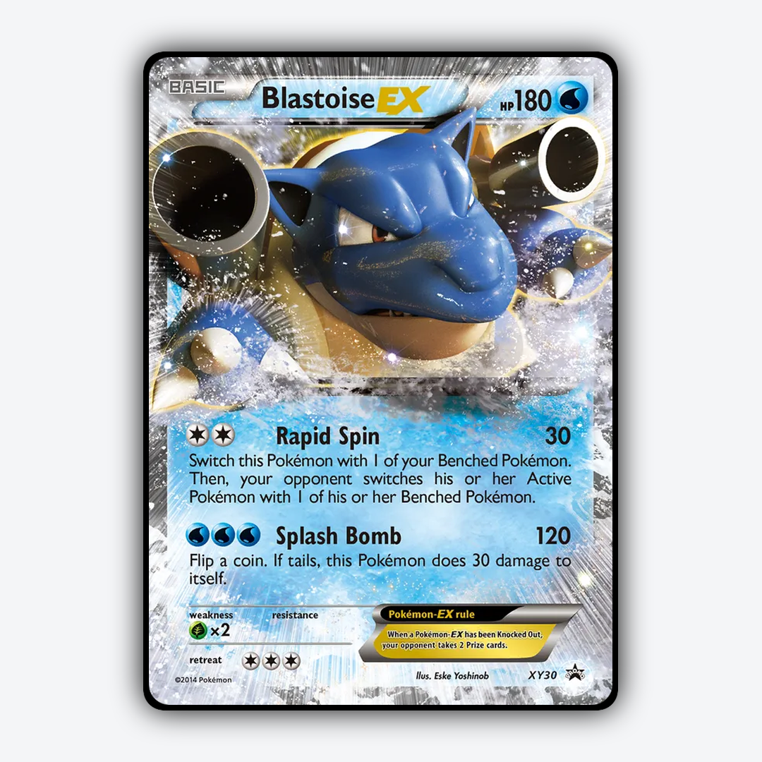 Blastoise-EX #30 - XY Black Star Promos Set - Card Rug