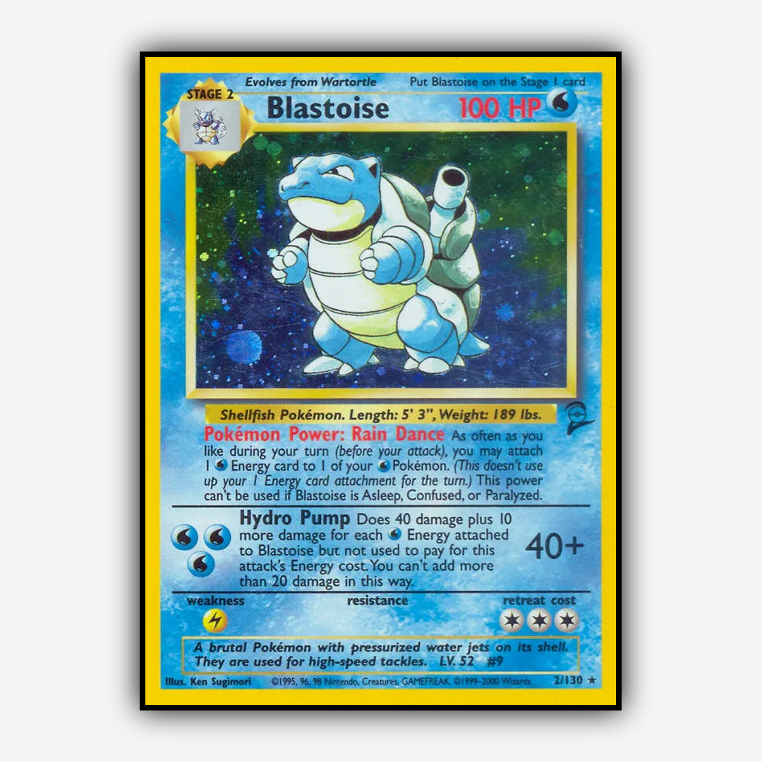 Blastoise 002/130 - Base Set 2 Set - Card Rug