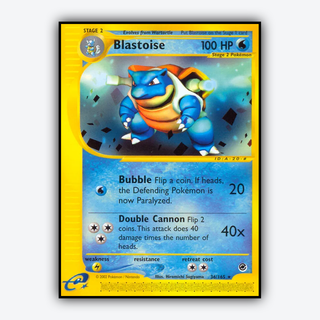 Blastoise 036/165 - Expedition Base Set - Card Rug