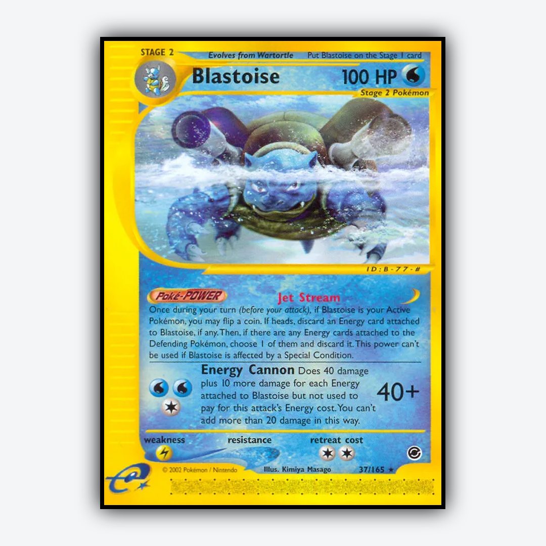 Blastoise 037/165 - Expedition Base Set - Card Rug