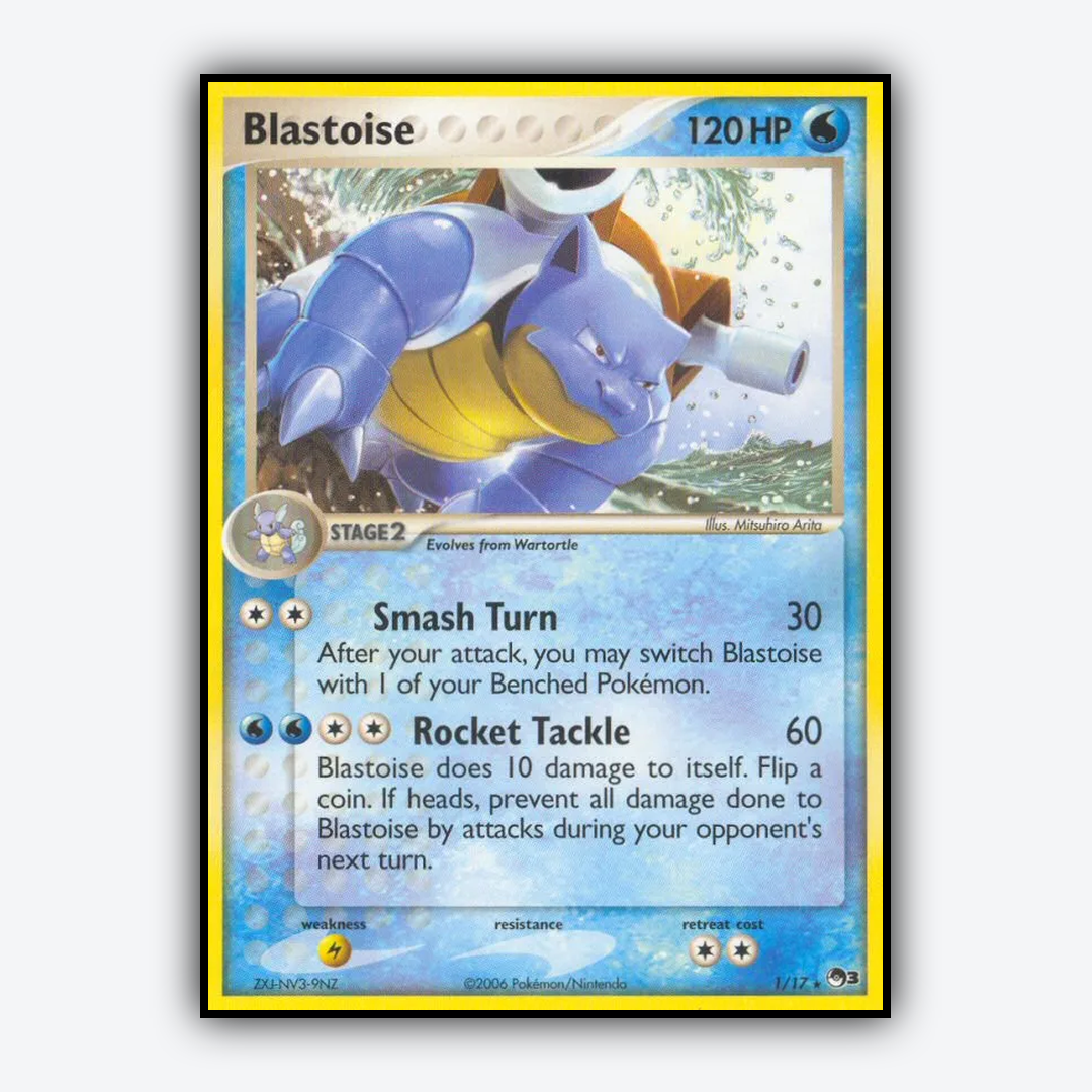 Blastoise 001/17 - POP Series 3 Set - Card Rug