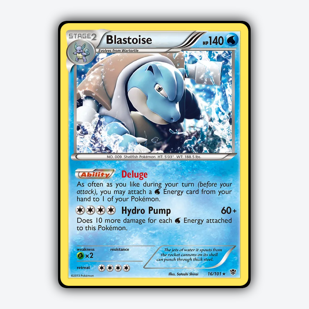 Blastoise 016/101 - Plasma Blast Set - Card Rug