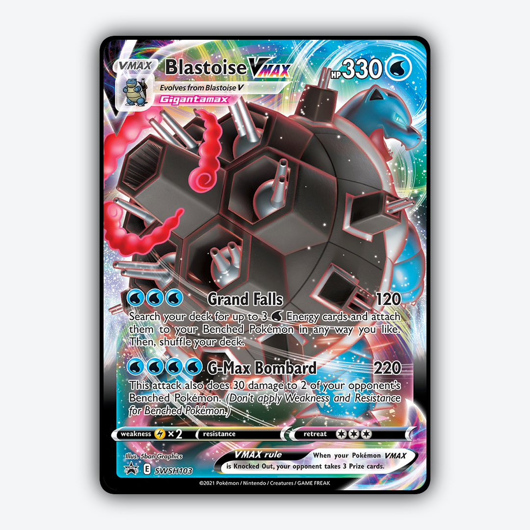 Blastoise VMAX #103 - SWSH Black Star Promos Set - Card Rug