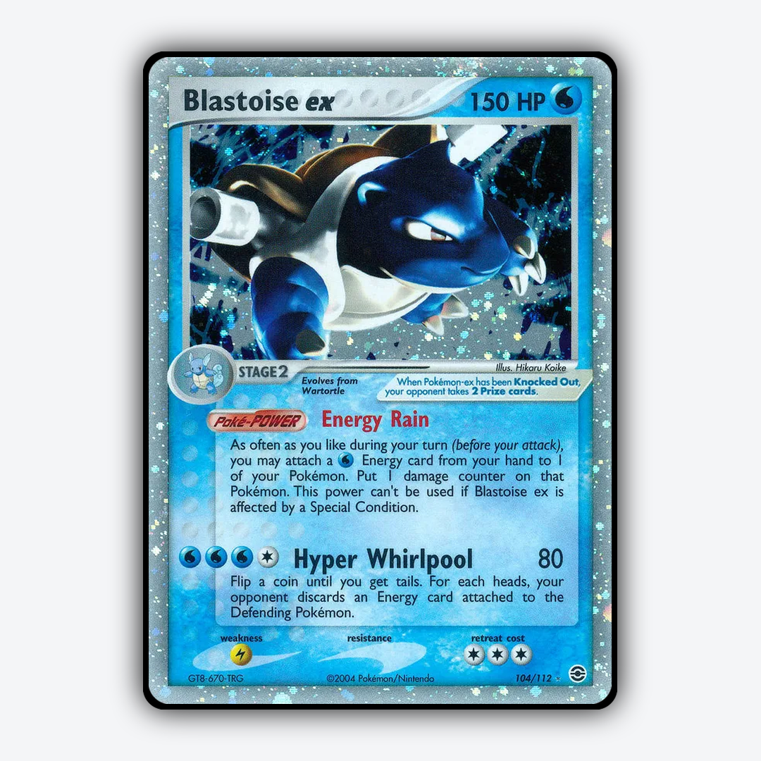 Blastoise ex 104/112 - FireRed & LeafGreen Set - Card Rug