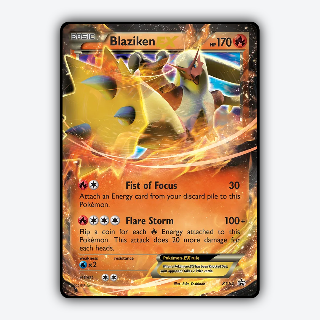 Blaziken-EX #54 - XY Black Star Promos Set - Card Rug