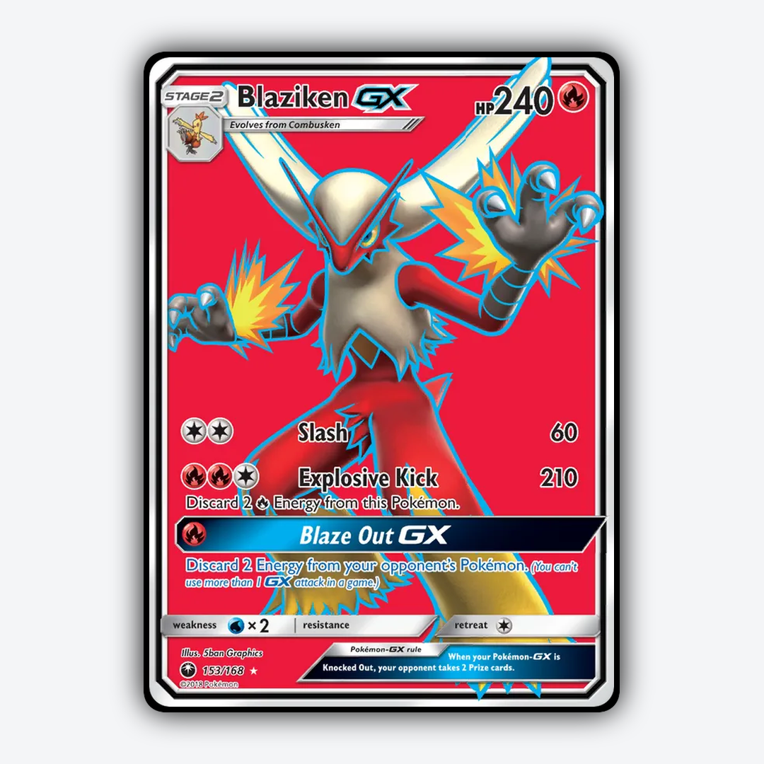 Blaziken-GX 153/168 - Celestial Storm Set - Card Rug