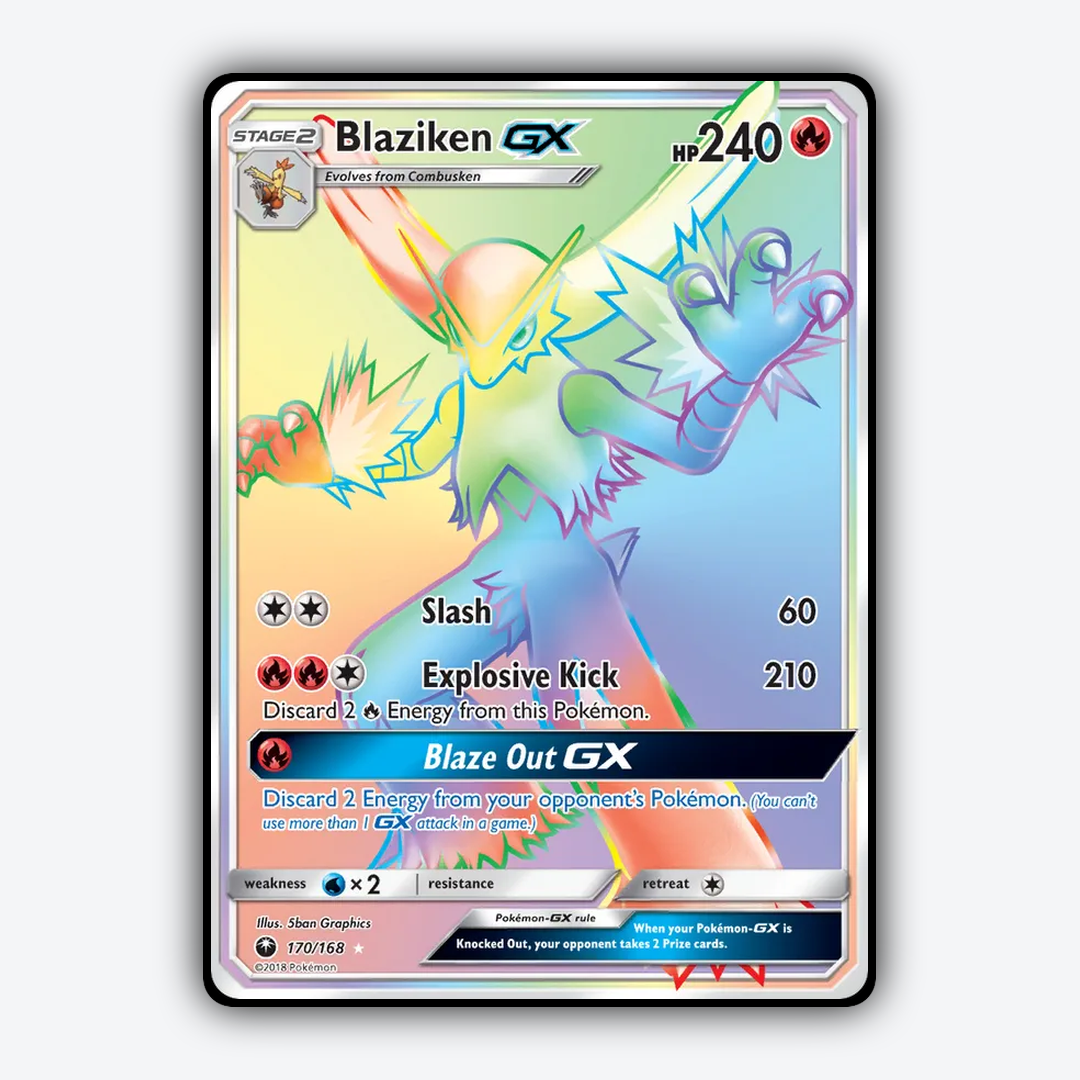 Blaziken-GX 170/168 - Celestial Storm Set - Card Rug