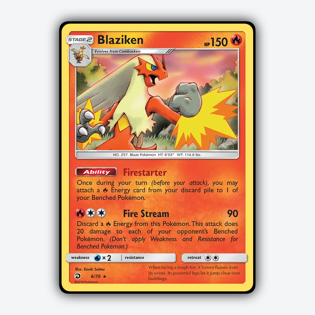 Blaziken 006/70 - Dragon Majesty Set - Card Rug
