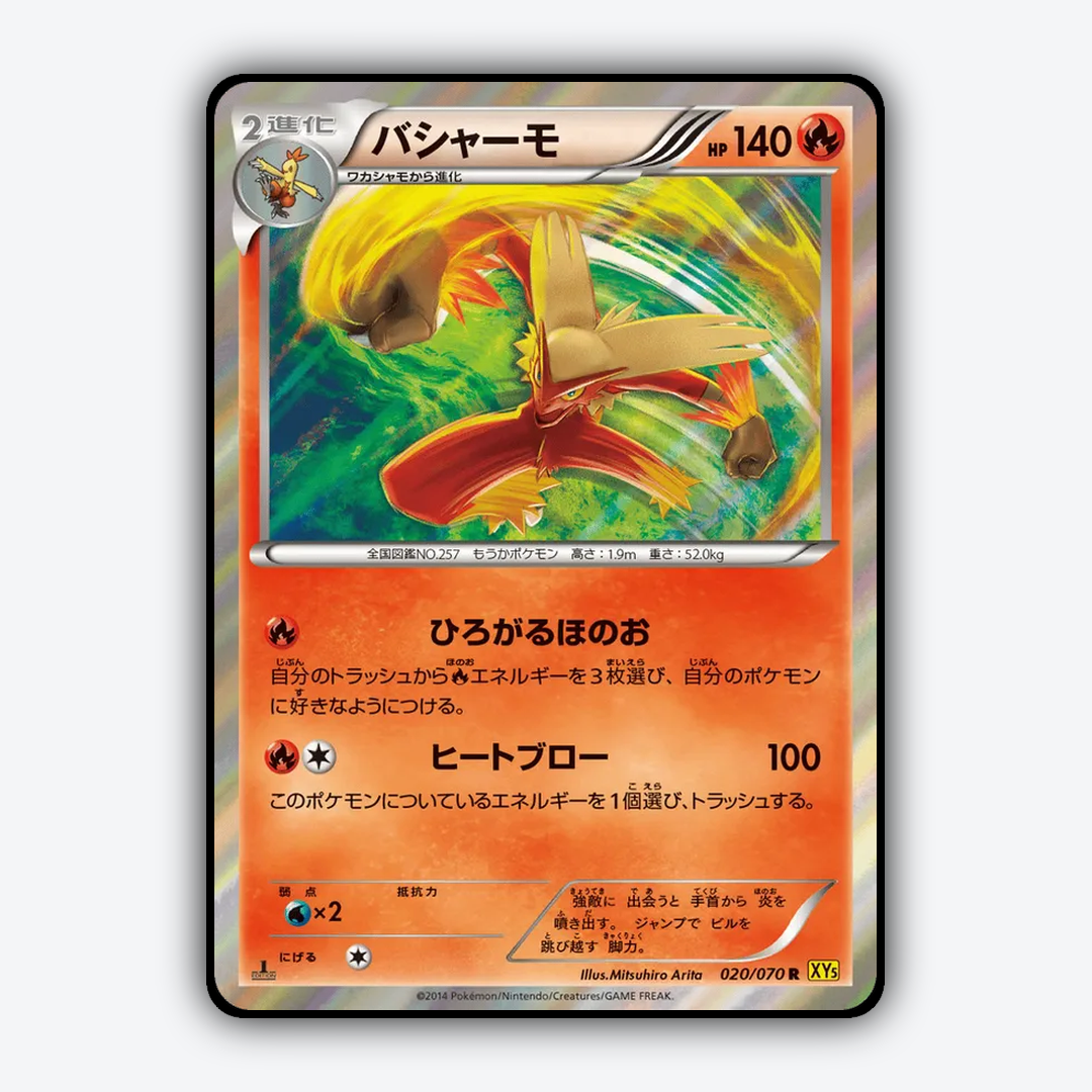 Blaziken 020/070 - Gaia Volcano Set - Card Rug (JP)
