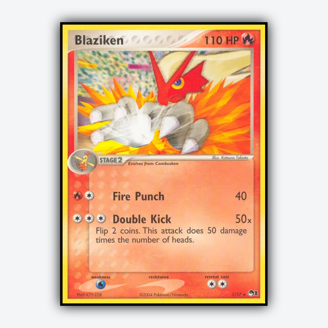 Blaziken 001/17 - POP Series 1 Set - Card Rug