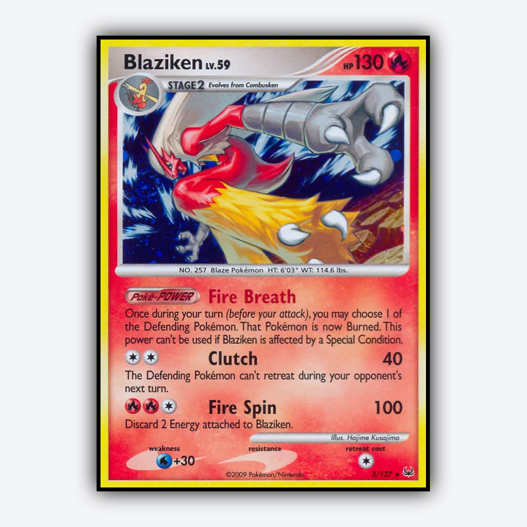 Blaziken 003/127 - Platinum Set - Card Rug