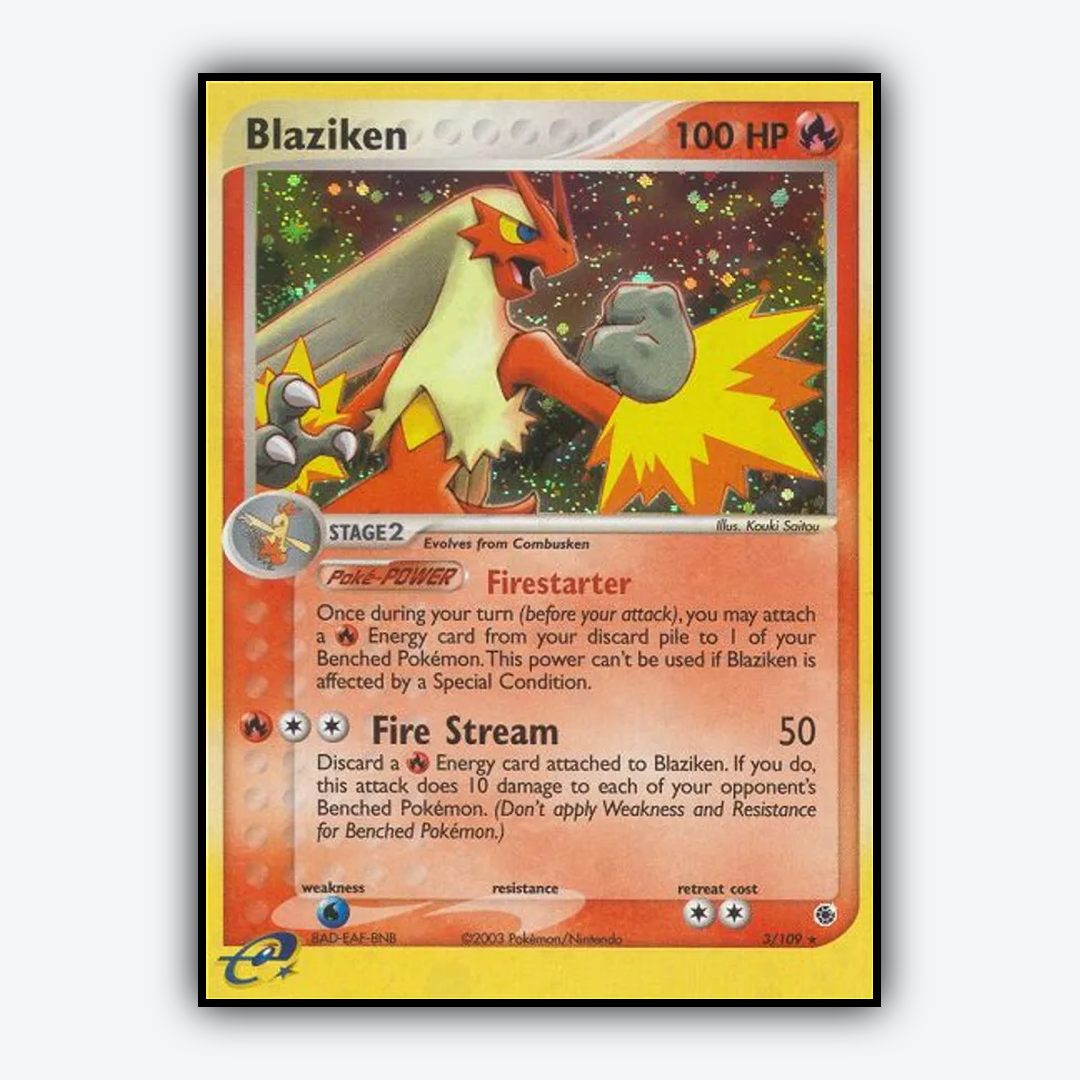 Blaziken 003/109 - Ruby & Sapphire Set - Card Rug