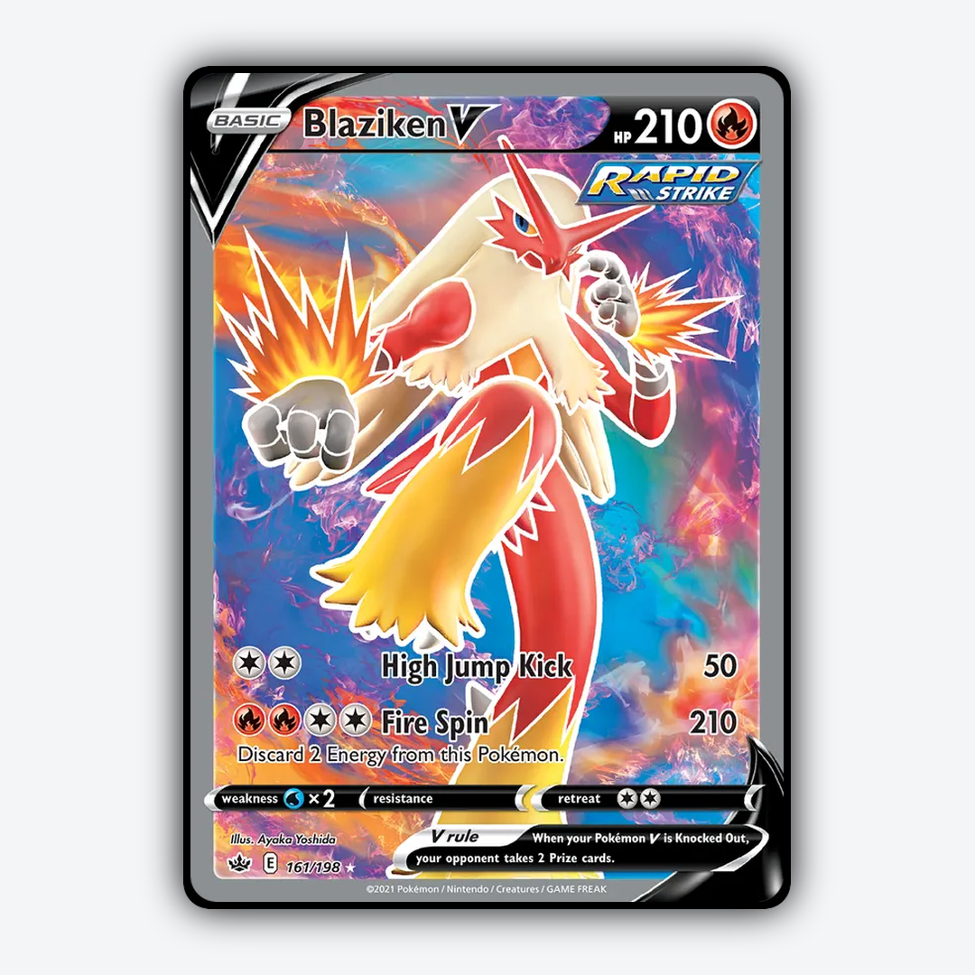 Blaziken V 161/198 - Chilling Reign Set - Card Rug